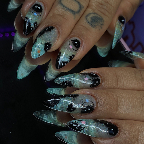 Level 3 nail art on gel-x extensions 