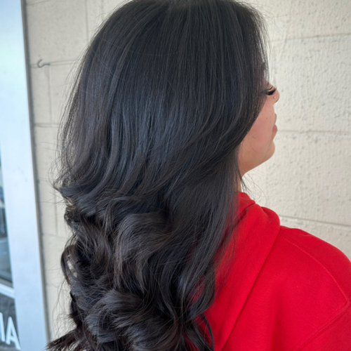 Layers w/ face framing fringe 