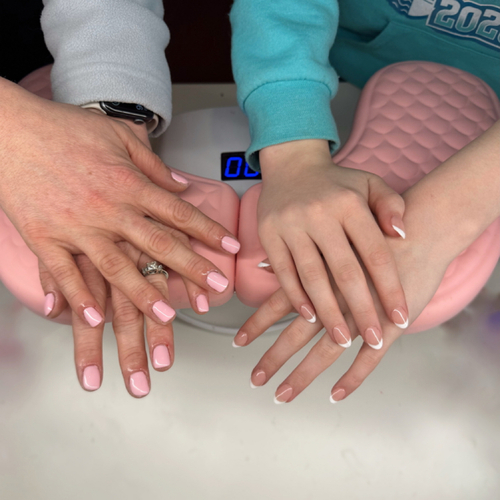 Builder Gel Solid Color @ Gel-X french tip