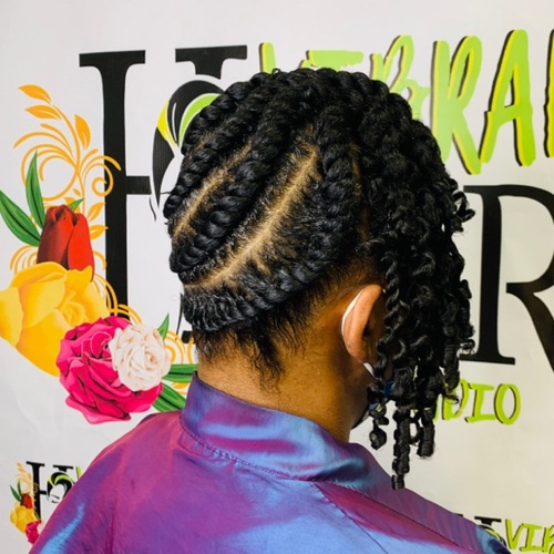 Basic flat twist natural style