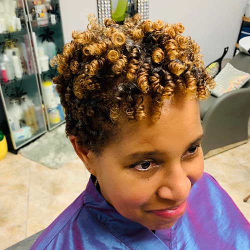 Natural style cut color and rod set