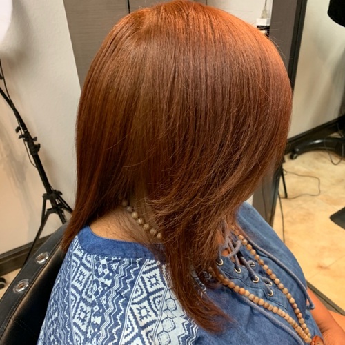 Single process color with silk press 