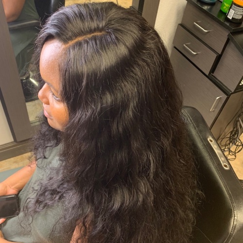 Sew in with closure