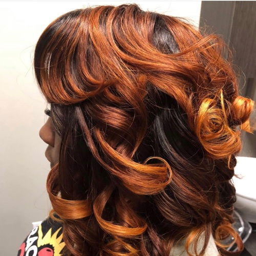 Full sew in with customer color