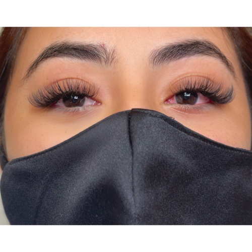 Hybrid Full Set is a 50/50 mix of Classic & Volume application. Hybrid lashes are versatile in offering a thicker, denser look than classic lashes, but without the uniformity and softness of a typical volume set.
