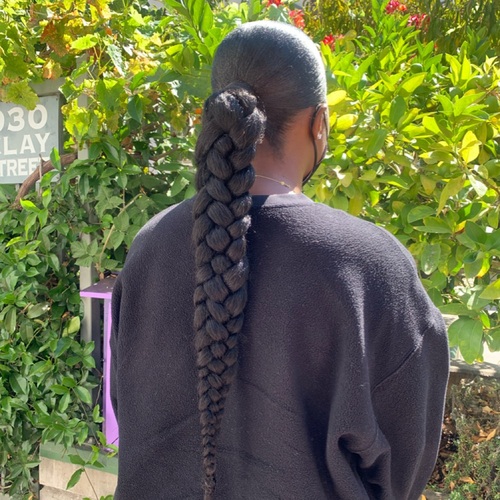 Braided ponytail 