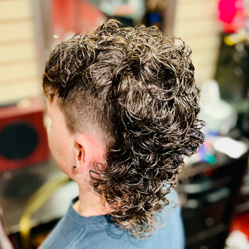 Perm on a mullet!