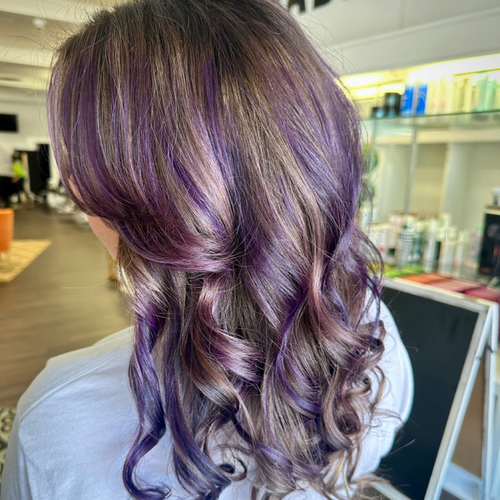 Purple highlights 