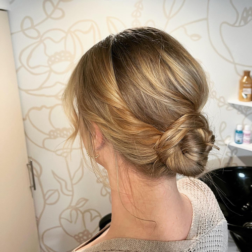 Not So Sleek Bridal Bun