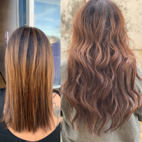 Babe Machine weft Extensions before and after!