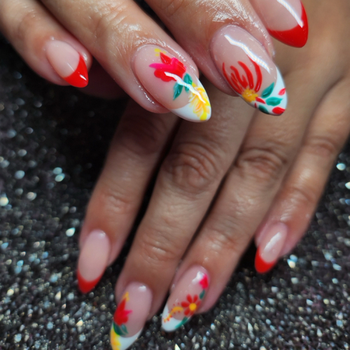 TOTAL PRICE- $120.00

GEL-X FILL- $70.00

10 FRENCH TIPS- $20.00

4 ADVANCED NAIL ART- $30.00
