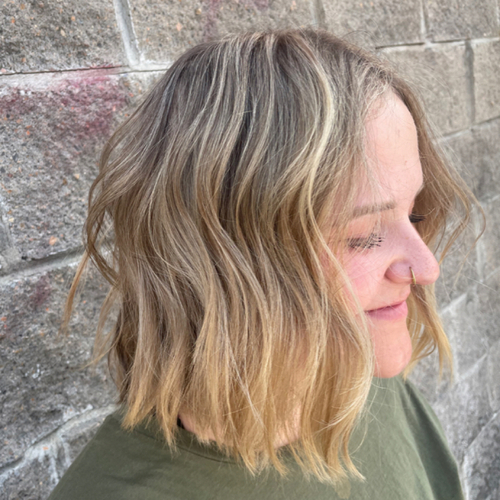 Blonding and a Haircut