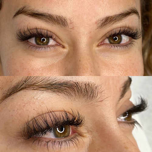 Classic lash extensions, might look different on everyones eyes, eye shape, amount of natural lashes and layers play a big role on fullness outcome. 