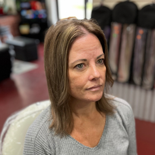 Subtle highlights (Partial Custom Blonding) & Haircut 