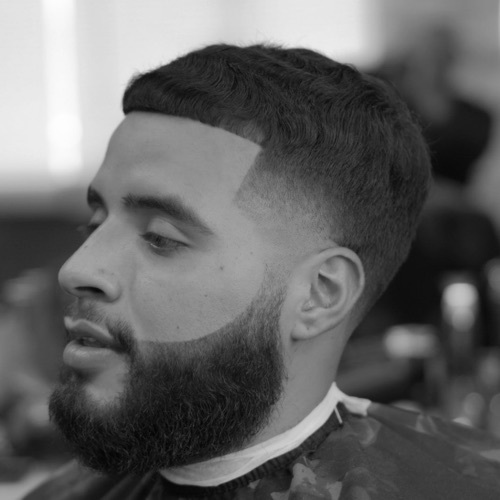 High Taper + beard edge up
