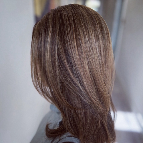 Subtle Babylights on Darker Hair
