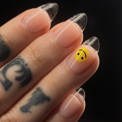 Level 1 nail art on gel-x extensions 