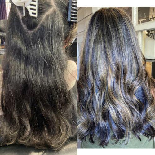 Before and after partial highlight 