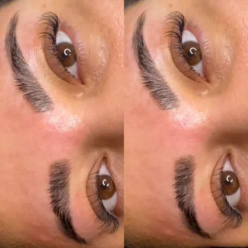 Brow wax clean up and  a classic set 😍