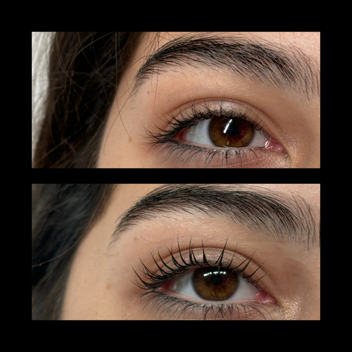 Lash perm and tint by Gloria. 