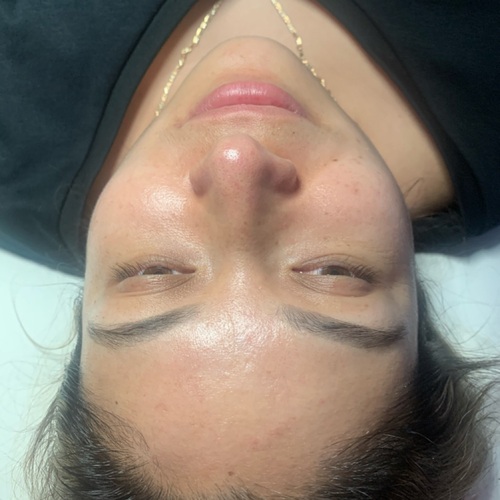 Our client received a deep cleanse facial, and brow tint 