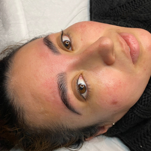 Brow lamination, tint and wax