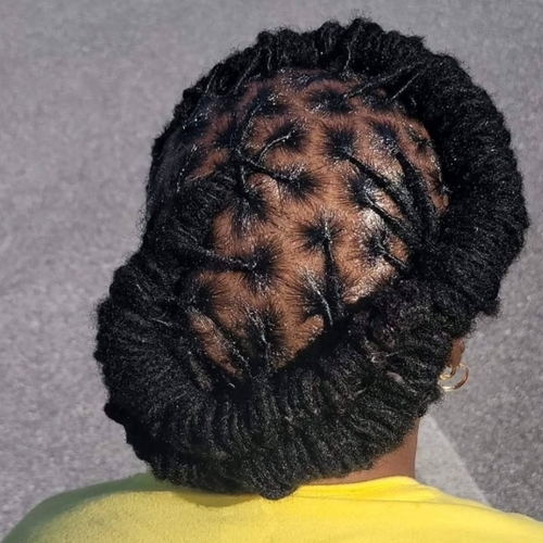  Updo Crown loc style 