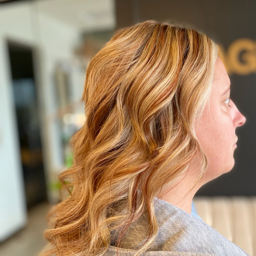 Full head of highlights and lowlights 