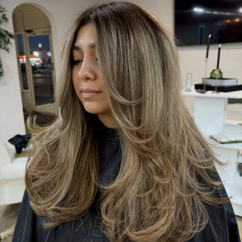 Honey beige Balayage 