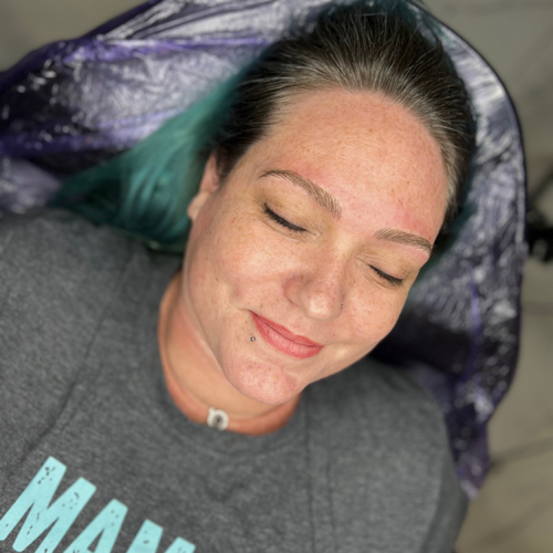 Healed ombré lips & fresh Nano Brows