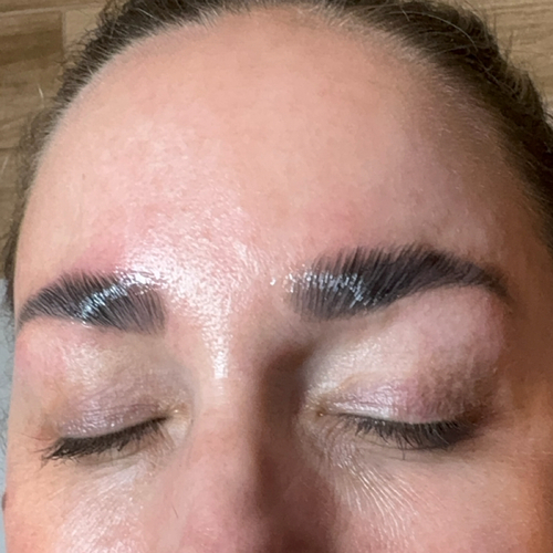 Brow Lamination with a Natural Brown Tint 
