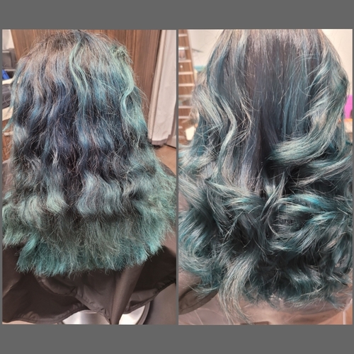 Teal on Black Blend
