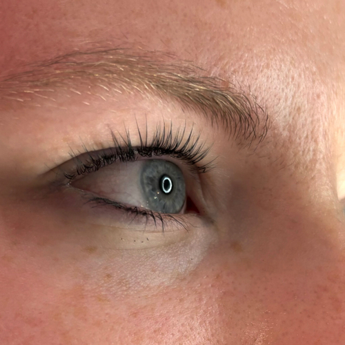 Lash lift and tint- tint on bottom lashes too
