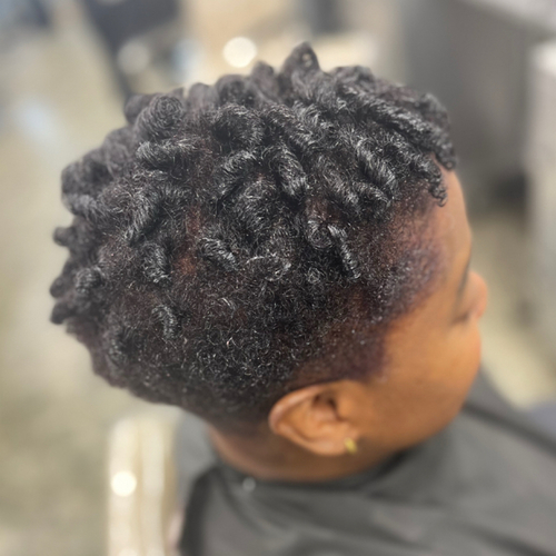 Color | Clipper Cut | Finger Coils