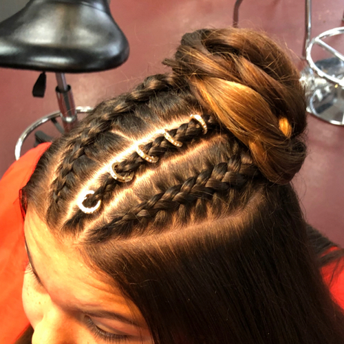 Braided Formal Style, with embellishments!