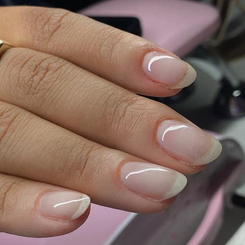 Structured gel mani fill