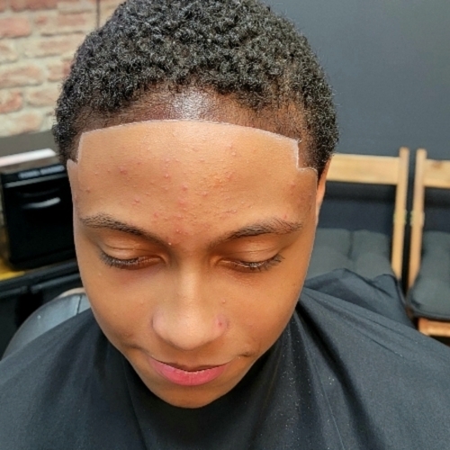 After/razor edge up/sponged 