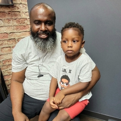 Chilling with papa