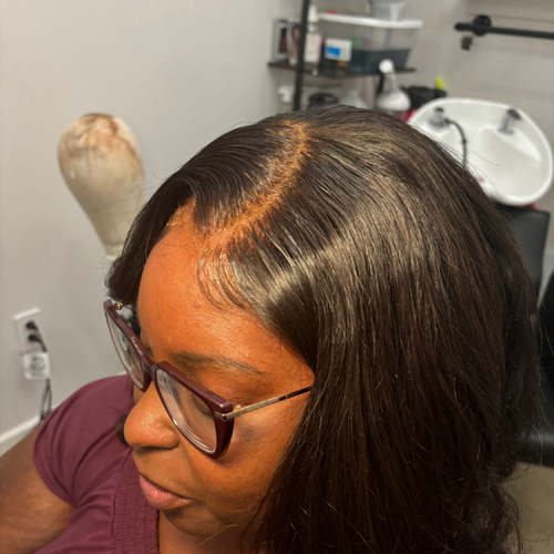 Custom made Closure wig using Raw Indonesian bundles