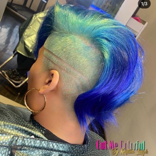 Designer cut add bleach and tone