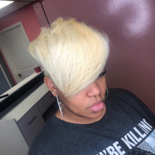 Bleach and Tone on short hair
