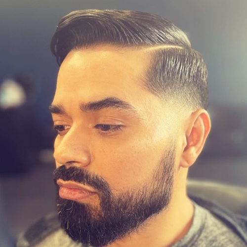 zero fade side part