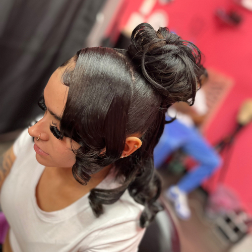 Natural half up half down