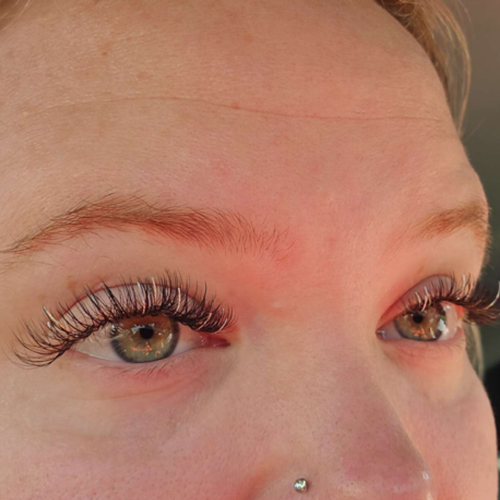 W fairy Lash extensions w tinsel