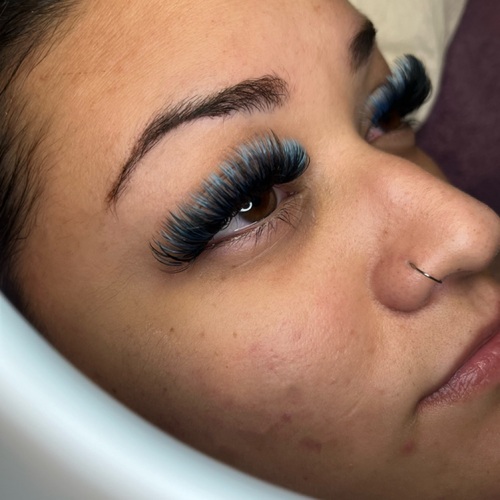 Mega Volume With A Pop Of Blue 