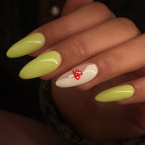 Level 1 nail art on gel-x extensions