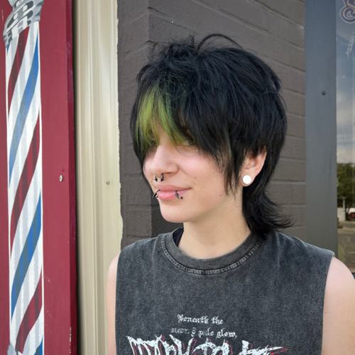 Edgy haircut