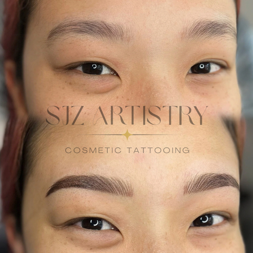 Combo brows ✨
Machine hair strokes in the front with soft shading from mids to ends
