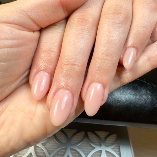 Natural Nude Color with perfect manicure 