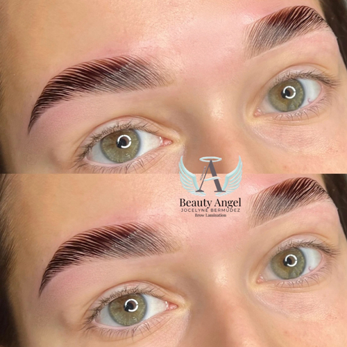 Brow lamination and wax 
